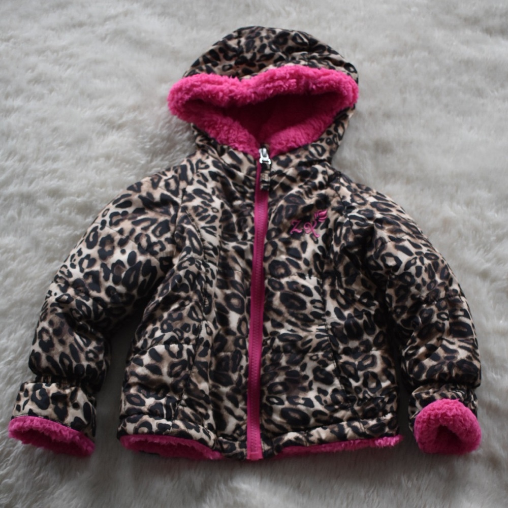 Puffy cheetah coat